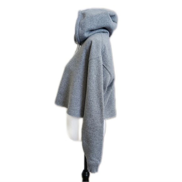 Wild Fable gray cropped hoodie with drawstring, M - Picture 2 of 9